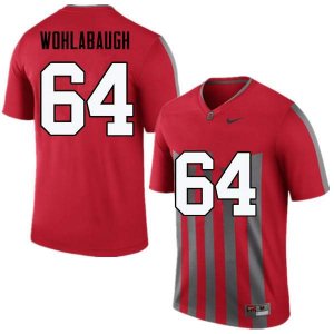 NCAA Ohio State Buckeyes Men's #64 Jack Wohlabaugh Throwback Nike Football College Jersey FEJ5445LK